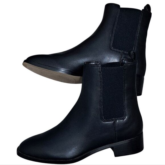 J. Crew Chelsea Boots Gothic Streetwear Size 6 Black - Picture 8 of 14